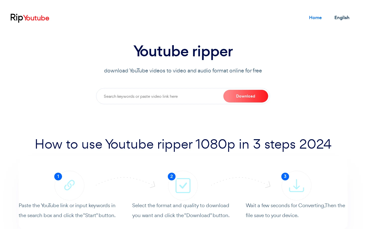RipYoutube 页面快照